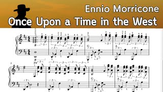 Once Upon a Time in the West Piano Sheet Music  Ennio Morricone by SangHeart Play [upl. by Hazeefah336]