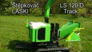 Измельчитель деревьев веток и сучьев LASKI LS 150 Track [upl. by Duwad440]