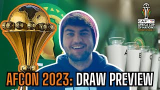 AFCON 2023 GROUP STAGE DRAW PREVIEW [upl. by Fulcher415]