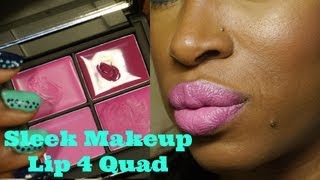 Sleek Makeup Lip 4 Quad [upl. by Netsew343]