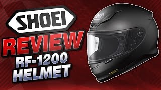 Shoei RF1200 Helmet Review from SportbikeTrackGearcom [upl. by Dacia453]