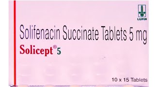 Solicept 5mg Tablet uses in Hindi  Solifenacin 5 mg Tablet [upl. by Malilliw]