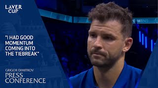 Grigor Dimitrov OnCourt Interview  Laver Cup 2024 Match 3 [upl. by Ark]