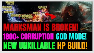 New UNKILLABLE Lightning Marksman ENDGAME HP Setup 1800 Corruption HUGE CHANGES  Last Epoch [upl. by Zullo167]