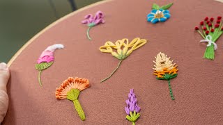 10 Magical Embroidery Flowers Stitching Ideas by Hand [upl. by Charmain208]