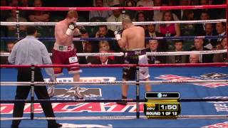 Saul Canelo Alvarez vs Jose Miguel Cotto Round 1 1080p [upl. by Silverman840]