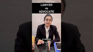 LAWYER vs ADVOCATE🔥lawyer advocate different [upl. by Donnelly]