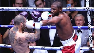 Boxing Floyd Mayweather Jr fires ref in middle of exhibition fight vs John Gotti III [upl. by Aissatsana]