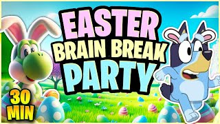 Easter Brain Break Party 🐰 Freeze Dance amp Run 🐰 Just Dance [upl. by Pol]