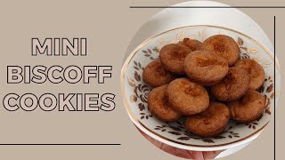 How to make Mini Biscoff Cookies Biscoff cookiesBite size cookies [upl. by Marlena]