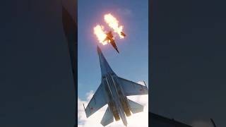 SU27 Flanker Deletes FA18 Hornets Wings dcs dogfight simulation [upl. by Evangelist213]