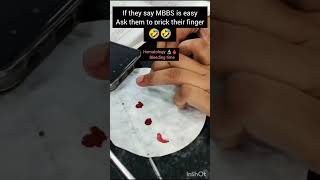 Hematology practical physiology 🩸🔬mbbs 1 yr medicos mbbs neet shortsfeed shortviral  shorts [upl. by Emily]