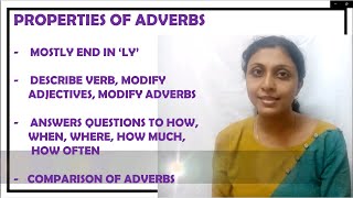 PROPERTIES OF ADVERBS [upl. by Latsirhc]