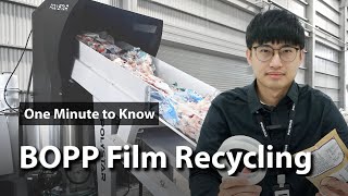 How to Recycle BOPP Films  One Minute to Know EP10 [upl. by Feld]