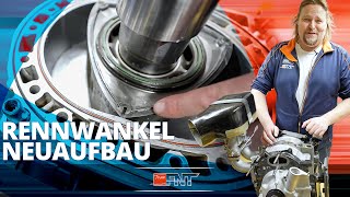 Team FNT –MAZDA RX7 RENNWANKELMOTOR NEUAUFBAU 💙 MFR 12A PP REBUILD [upl. by Inele]