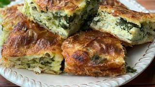 The Best Spanakopita Recipe Youll Ever Taste  Greek Spinach Pie [upl. by Dotti]