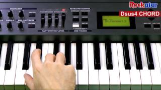 Dsus4 chord on Keyboard [upl. by Launcelot]