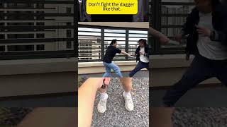 Never catch the dagger of a gangster you cant kungfuskills fighting selfdefensetechniques [upl. by Rieger]