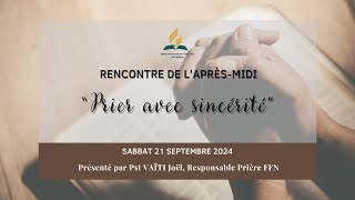 EDS amp Culte de lEglise Adventiste de Poitiers  Sabbat 21 septembre 2024 aprèsmidi [upl. by Nalliuq]