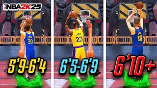 BEST JUMPSHOTS FOR EVERY BUILD THREE POINT RATING amp HEIGHT ON NBA 2K25 BEST JUMPSHOT NBA 2K25 [upl. by Basir]