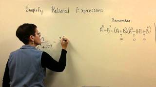 Simplify Rational Expressions part 3 intermediate Alg [upl. by Duleba]