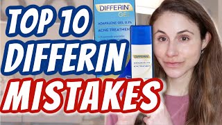 TOP 10 DIFFERIN GEL MISTAKES Dr Dray [upl. by Lika]