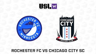 Rochester FC vs Chicago City SC  USL W League [upl. by Oirasor]