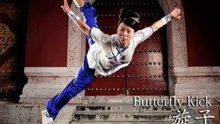 WUSHU TUTORIAL Butterfly Kick [upl. by Gill977]