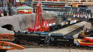 Running American Flyer S gauge on DC 10202023 [upl. by Akerehs]