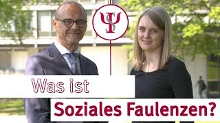 Was ist Soziales Faulenzen  Sozialpsychologie mit Prof Erb [upl. by Ailisab]