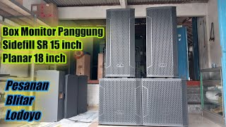 BOX MONITOR PANGGUNG  BOX SIDEFILL SR 15 INCH  BOX PLANAR 18 INCH [upl. by Manvel]