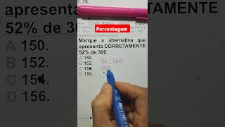 Porcentagem mathproblem enem edutuber professordematematica braziliancity [upl. by Anerbes]