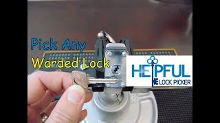 103 How To Pick Any Warded Lock [upl. by Pallaton723]