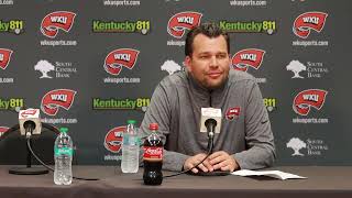 WKU MBB Head Coach Hank Plona  UAB Postgame  10272024 [upl. by Ardath]