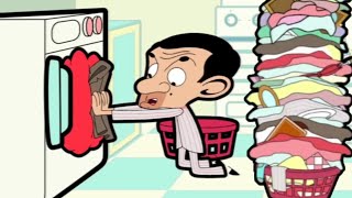 Mr Beans GIANT Laundry Pile  Mr Bean Animated Season 1  Funny Clips  Mr Bean [upl. by Alethea]