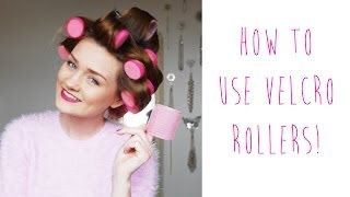 HOW TO USE VELCRO ROLLERS  tinytwisst [upl. by Aihsiek]