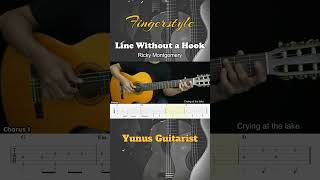 Line Without a Hook Ricky Montgomery  Fingerstyle Guitar Tutorial  TAB amp Lyrics guitar [upl. by Treblig825]