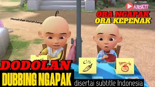 dubbing ngapak upin ipin  trial tulang punggung 🤣 [upl. by Esinart]