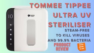 Tommee Tippee Ultra UV Steriliser Review A GameChanger for Baby Bottle Hygiene UVSteriliser [upl. by Akemat]