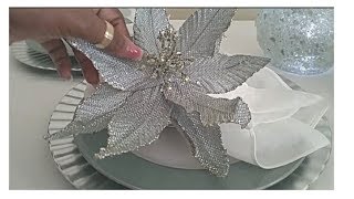 DIY BLING AND GLITTER NAPKIN RING HOLDER [upl. by Zurc]