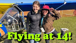 14 year old Alina flew her Aerolite Ultralight to Sun’n Fun 2024 [upl. by Nishom24]