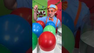 Pop the BALLOON Sink or Float with Blippis CHRISTMAS Surprise blippi shorts [upl. by Adohr]