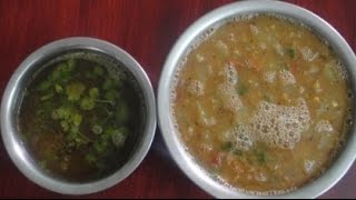 Sambar  Rasam  2In1 Recipe  சாம்பார்  ரசம்  Recipe  Gowri Samayalarai [upl. by Errised228]