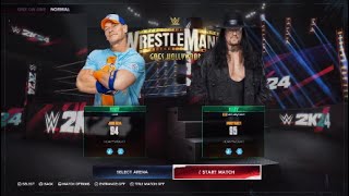 WWE 2K24 Undertaker vs John Cena at WrestleMania [upl. by Becket]