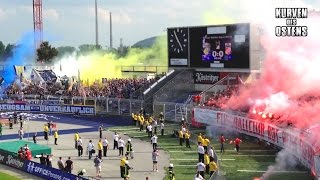 FC Carl Zeiss Jena 20 FC RotWeiß Erfurt 28052016  Choreo Pyroshows amp Support [upl. by Lartnom367]