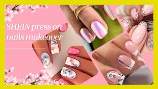 SHEIN PressOn Nails 💅 [upl. by Sivra166]