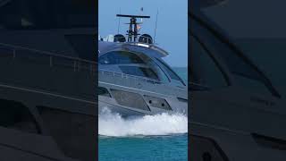 Epic entry of Pershing 9X yacht [upl. by Dasteel]