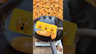 Corn bana popcorn corn satisfying popcorn oddlysatisfying food shreetfood trending [upl. by Ahsile968]