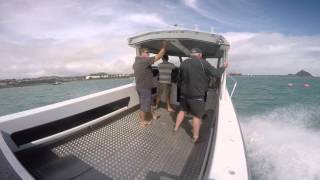 Fishing Boat Innovision 808 Built by Efishnc Boats in New Plymouth Sea Trial [upl. by Nailij]