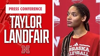 Nebraska volleyball OH Taylor Landfair talks growth as a Husker I Nebraska Volleyball I GBR [upl. by Enirehtakyram]